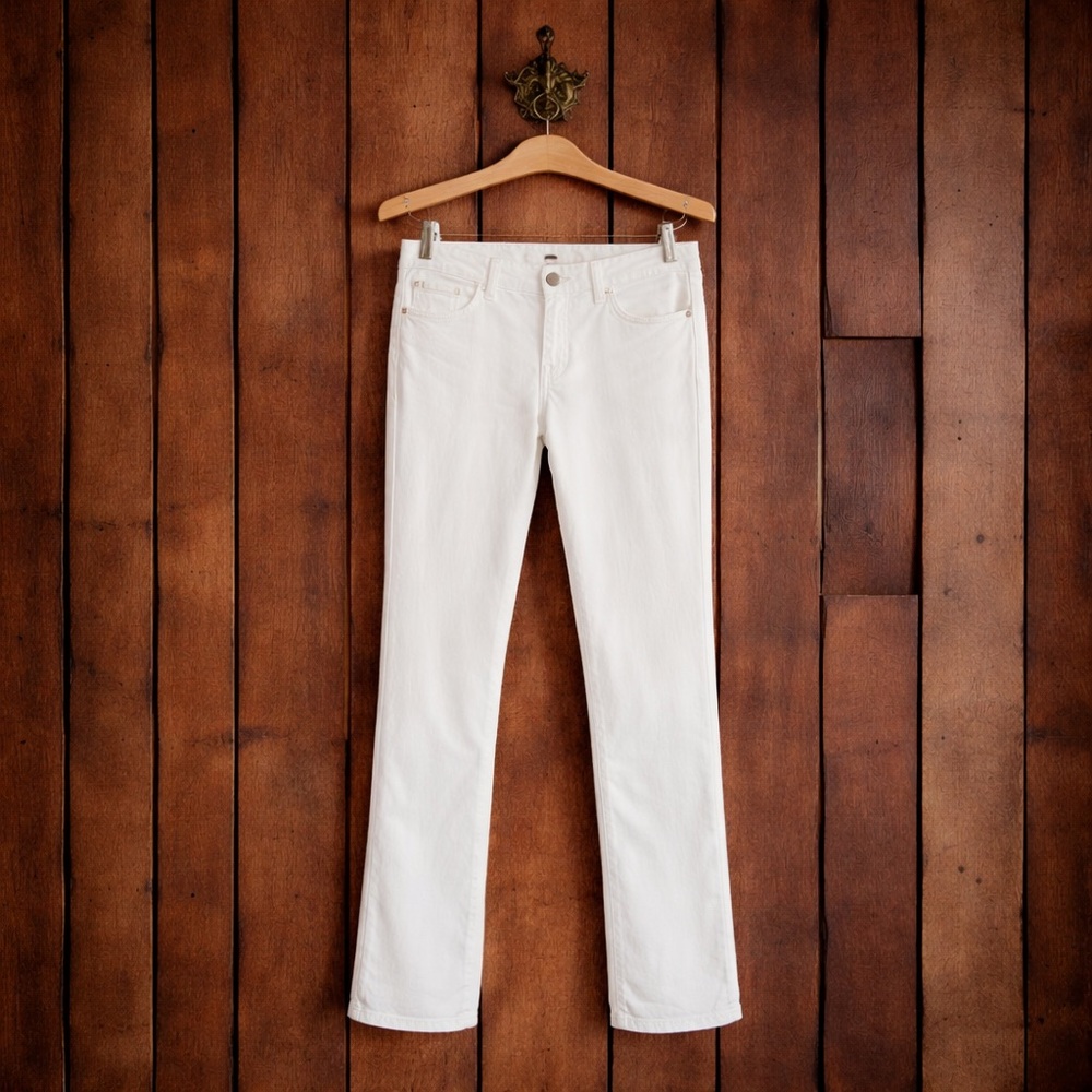 J Brand snow white colored cigarette straight leg jean 26